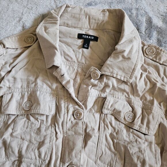 Torrid Double Gauze Anorak Utility Jacket - Picture 4 of 4